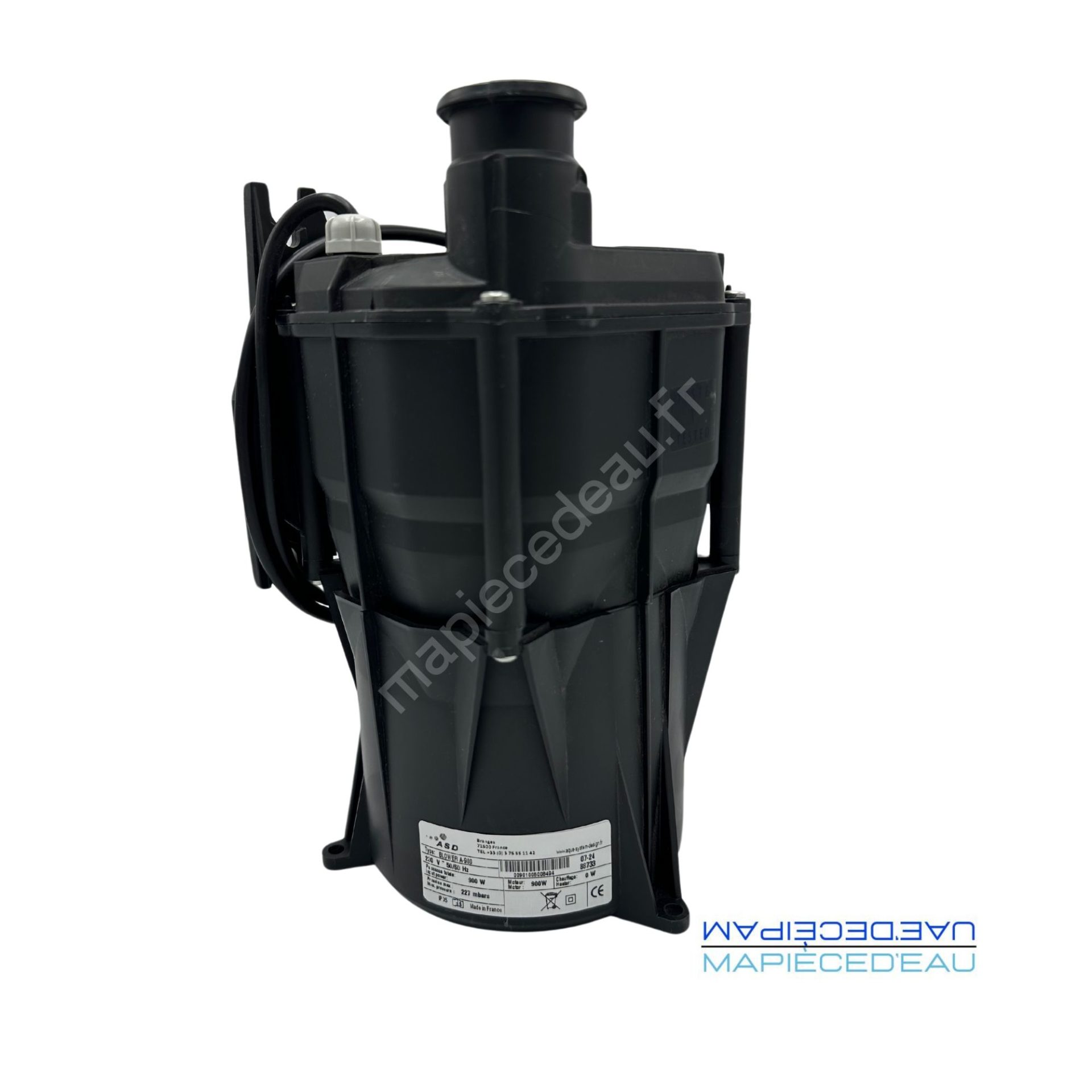 Blower ASD A-700 pour spa avec raccord de sortie d'air 33 mm